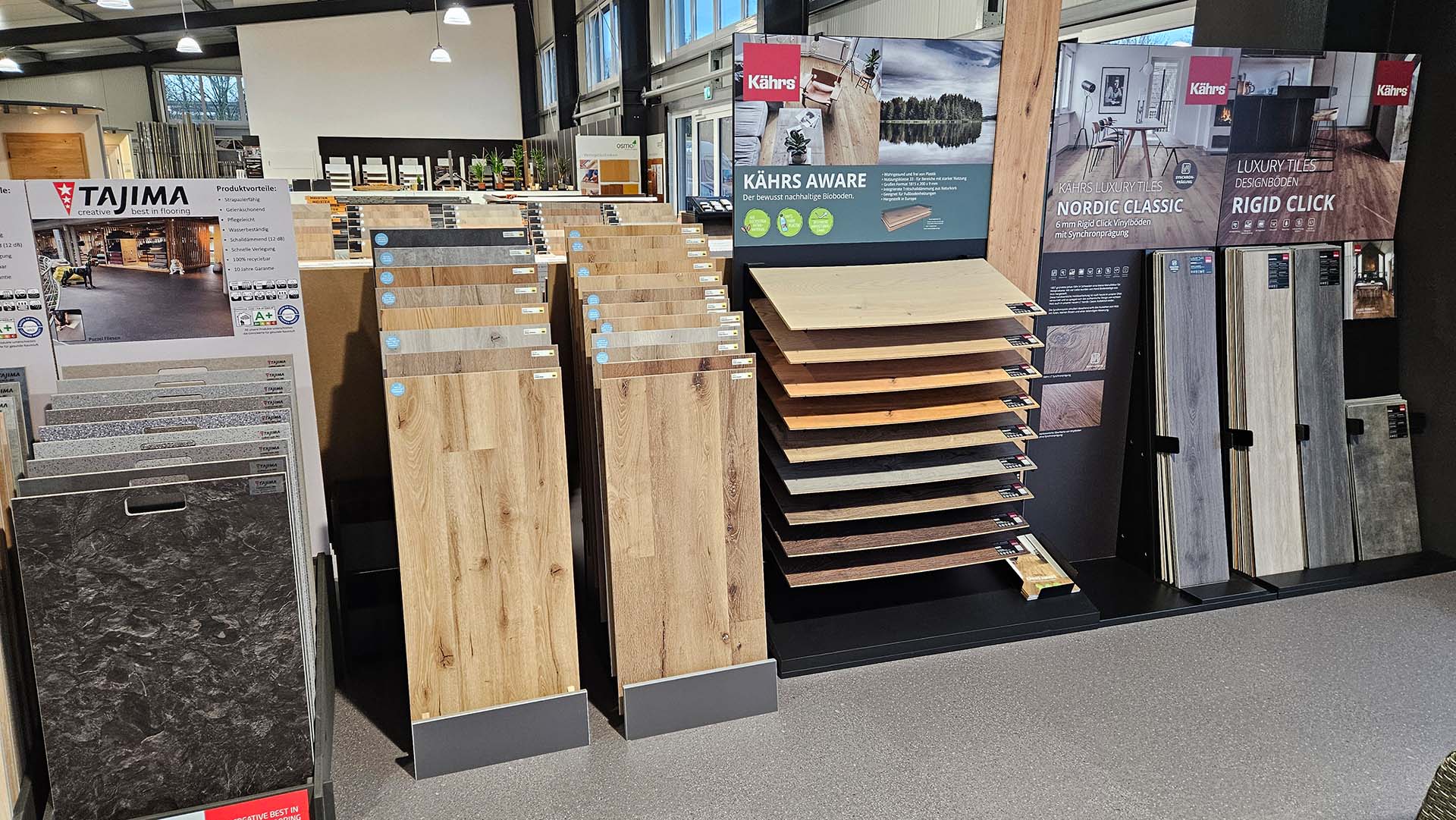 Linoleum Linoleum Ausstellung bei Grote in Nienburg. Fußböden für den Innenraum