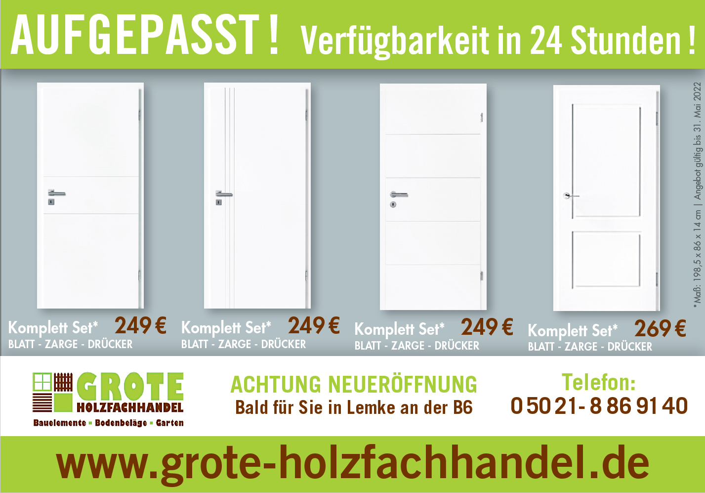 Angebote von Grote Holzfachhandel in Nienburg - Juni 2022 Angebote von Grote Holzfachhandel in Nienburg - Juni 2022