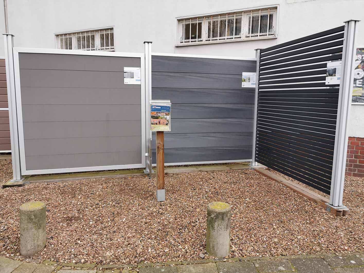 Ausstellung Terrassen und Sichtschutz von Holzhandel Grote in Nienburg Ausstellung Terrassen und Sichtschutz von Holzhandel Grote